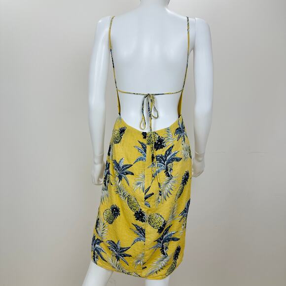 Majorelle Pineapple Dress Backless Tropical Vacation Resort Beach Fruit Medium - Picture 6 of 15